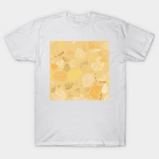 Autumn, Leaves Pattern 3 T-Shirt